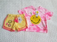 Cool Club spodenki i bluzka róż żółty nowa roz 116