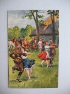 JERZY KOSSAK WESOŁA WOJNA ZAWIESZENIE BRONI przedwojenna POCZTÓWKA