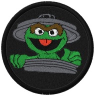 Termo Naszywka Oskar Ulica Sezamkowa Bajka Haftowana Naprasowanka