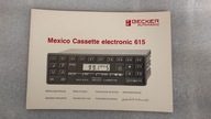 instrukcja obsługi radio BECKER MEXICO 615 Mercedes W201 W124 książka