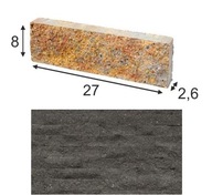 Płytka elewacyjna łupana Combet 27x8x2.6 Grafit