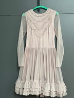 MANIFIQ&CO SUKIENKA rozm. L długi rękaw, falbany, elegancka