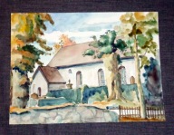 Kościół Zdzisław Sikorski - akwarela .