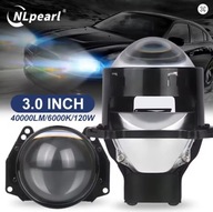 NLpear 3-calowe Bi LED Soczewki do projektorów Hella LED 120W 40000LM