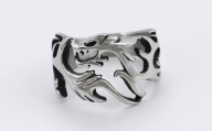 STAL SZLACHETNA 316L SYGNET OBRACZKA SMOK TRIBAL R.22
