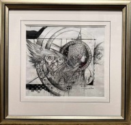 Tomasz Sętowski - gwasz - rysunek + certyfikat + RAMA