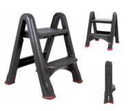 SKŁADANA DRABINKA SCHODKI ANTYPOŚLIZGOWY TABORET PODEST ZE SCHODKIEM 150 KG