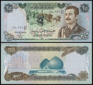 BNB - IRAK 25 Dinarów 1986 AH/38 0640670 # P73 # KONIE # UNC