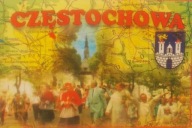 Pocztówka Częstochowa Herb ( stary) Mapka Znak wodny Atum