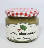Dżem z rabarbaru, rabarbarowy, domowy, 330 g.