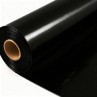 GRUBA FOLIA CZARNA OCHRONNA MEGA TYP 300 BUDOWLANA IZOLACYJNA 4X25M