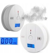 1 SZT CZUJNIK CZADU I DYMU CO GAZU LCD TLENKU WĘGLA BEZPRZEWODOWY DETEKTOR