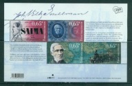 FINLANDIA** Lokomotywa, mapy, pisarz Mi BL 39