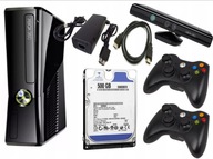 KONSOLA XBOX 360 Slim S 500GB + RGH3 + 2x ORYGINALNY PAD + KINECT