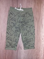 Khaki spodnie w pieski Reserved rozm. 86 stan bdb