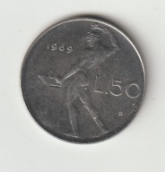 Wlochy 50 lirow 1969 stan 1