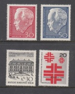NIEMCY / BERLIN ZACHODNI Mi 314-315,320,321 3 x seria z 1967/1968