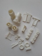 Żywica Mig-29 dysze + koła + detale 1/72