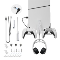 UCHWYT ŚCIENNY DO PS5 DISC/DIGITAL MAGNETYCZNY KABEL ŁADUJĄCY ORGANIZER