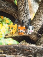 Zestaw 3 figurek Minecraft Zwierzaki - Kinder Joy