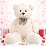 WALENTYNKI MIŚ DUŻY PLUSZOWY 140cm PREZENT MASKOTKA PLUSZAK DLA DZIEWCZYNY