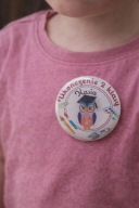 ZAKOŃCZENIE roku.PERSONALIZOWANE IdealnyZESTAW: Przypinka+zdrapka PAMIĄTKA!