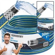 WĄŻ OGRODOWY 4 WARSTWY ZBROJONY POLSKI KUGO BLUELINE 1" 30M NOWY