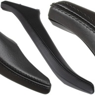 Uchwyt Drzwi Prawy Przód Czarna Skóra do BMW F10 F11