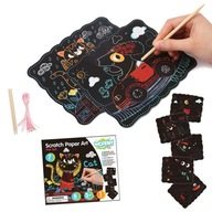 Zestaw Kreatywny Wydrapywanki dla Dzieci 7 el.