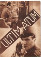 ULTIMATUM -romans -film -program kinowy -lata 30-te