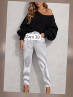 spodnie rurki w paski roz. M