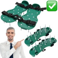 AERATOR NA BUTY WERTYKULATOR RĘCZNY DO TRAWNIKA DUŻE KOLCE WYGODNE NOWE