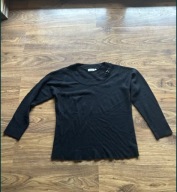 Canda czarna bluzka sweteter z aplikacją