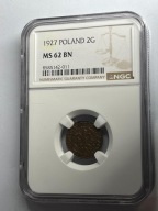 2 GROSZE 1927 ROK NGC MS 62