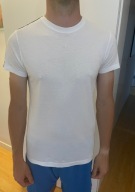 T shirt koszulka biała logo lju jo M lato modna