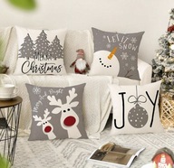 Zestaw poszewek na poduszki 45x45 DRUGI ZESTAW -50% - Świąteczny vibe