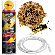 SILNY PREPARAT OPRYSK SPRAY ŚRODEK NA OSY SZERSZENIE GNIAZDA BAZOOKA 750ML