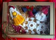 Zestaw na choinkę z makramy