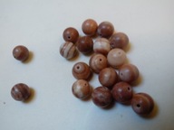 H6- JASPIS PICASSO - CZERWONY - kula - 10mm - 15sz