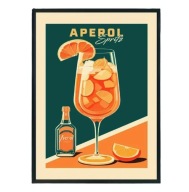 Plakat „Drink & Relax” – Luksusowa Dekoracja Do Baru I Salonu