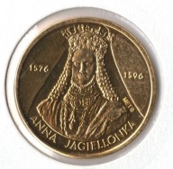 ANNA JAGIELLONKA-2 ZŁOCONE NUMIZMATY-POCZET KRÓLÓW I KSIĄŻĄT POLSKICH (222)