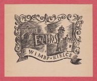 Krzysztof Jackowski Exlibris WiMBP Biblioteki Publicznej Kielce 1969