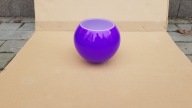 Klosz szklany KULA KULKA FIOLET POŁYSK 15cm h13 cm MURANO GLASS