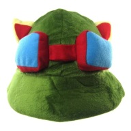 Kapelusz Teemo League of Legends Bucket Hat Pluszowy Cosplay