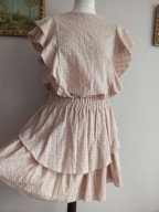 Bocca SUKIENKA z ażurowym haftem falbany 36/38