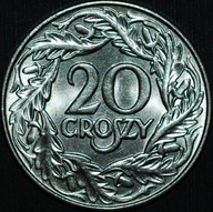 20 groszy 1923 - mennicze - Typ IV - Utrecht - RZADKIE