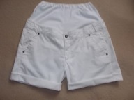 OXMO!KRÓTKIE BIAŁE SPODENKI CIĄŻOWE ROZM.42/44