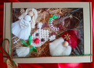 Zestaw na choinkę z makramy