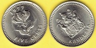RODEZJA 5 CENTS 1977 r.