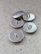 GUZIK METALOWY -SREBRNY- STOPKA- guziki - 20 mm